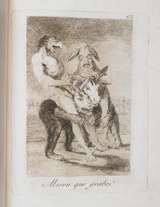 Plate from Los Caprichos by Francisco de Goya